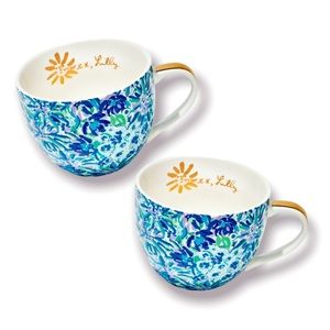 Set of 2 Large Lilly Pulitzer Mugs